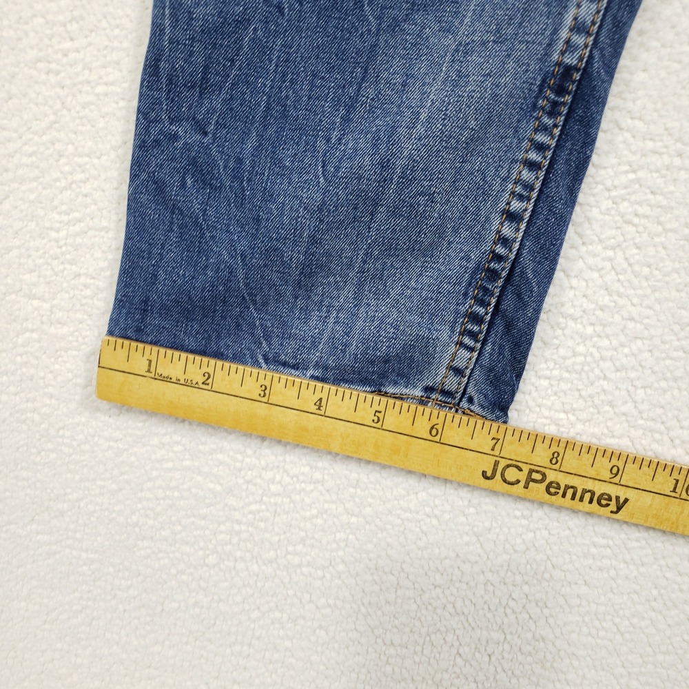 Levi's 502 Jeans Mens 32x30 Blue Regular Taper Medium Wash Lightning Fade Denim - Picture 11 of 14